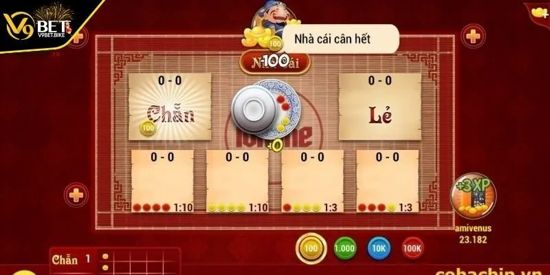 Cấu trúc game xóc đĩa online V9BET