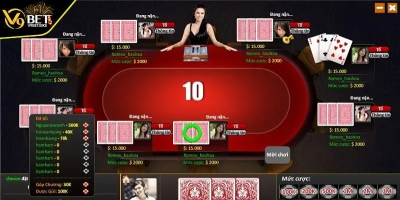 Top game bài đổi thưởng V9BET được yêu thích